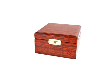 The varnished decorative casket isolated on a white background