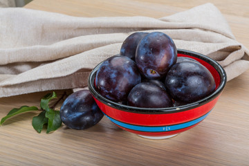Ripe fresh plum