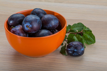 Fresh plums