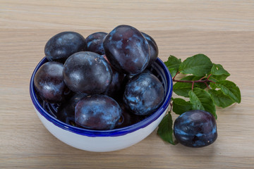 Fresh plums