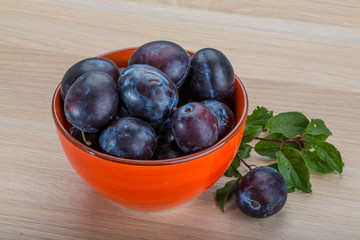 Fresh plums