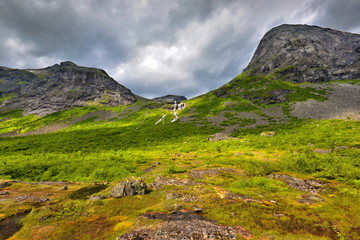 Fototapeta na wymiar Piękny krajobraz Norweski