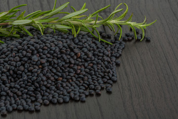 Black lentils