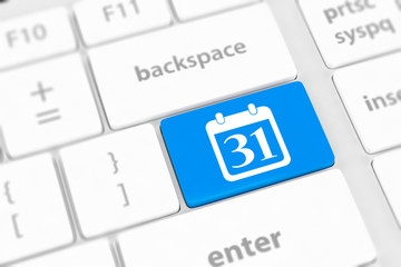 Calendar Icon on Computer Keyboard