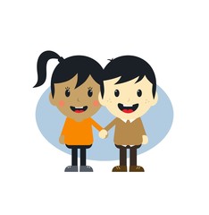 love couple cartoon character