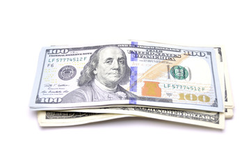 dollar and other currencies on white background