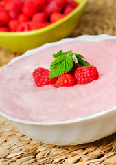 Raspberry cream