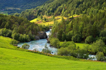 Piękny krajobraz Norweski