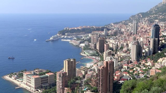 bird's eye view of principality of monaco