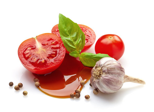 tomato, basil and balsamic vinegar