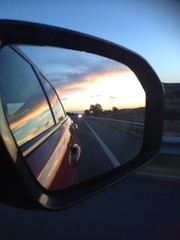 Reflejos de puesta de sol