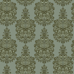 Seamless vintage baroque background.