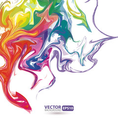 Colorful stains of paint abstract background