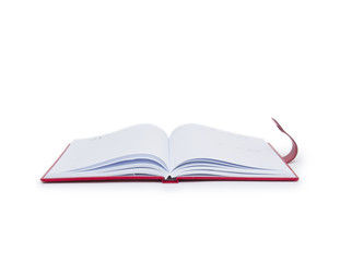 book red on white background