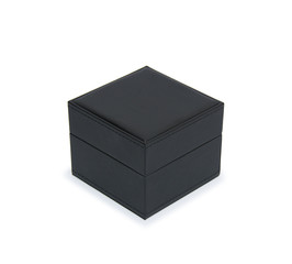 black gift box isolated on white