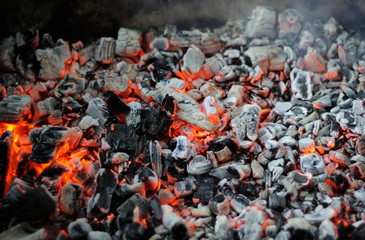 smoldering coals