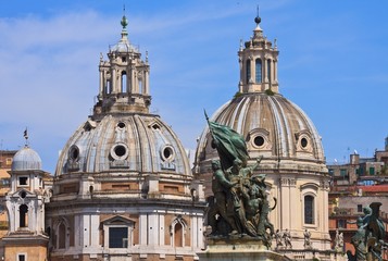 Fototapeta na wymiar Zwillingskirche in Rom