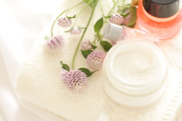 Fototapeta na wymiar moisturizer and lotion for beauty image