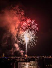 charming color of fireworks background - 69219594
