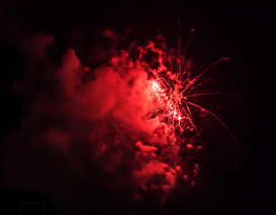 charming color of fireworks background - 69219596