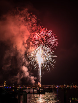 charming color of fireworks background