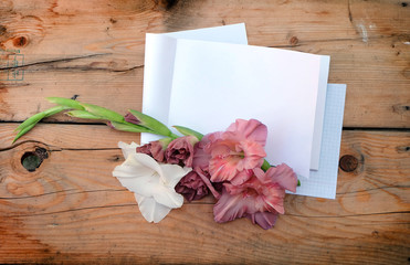 love letter with flowers