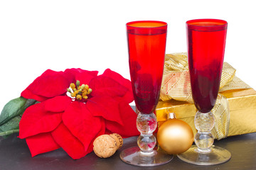 christmas champagne