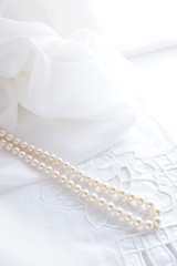 Fototapeta na wymiar pearl necklace for wedding image