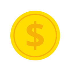 Gold Coin Flat Icon