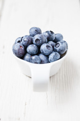 Fresh blueberry fruits