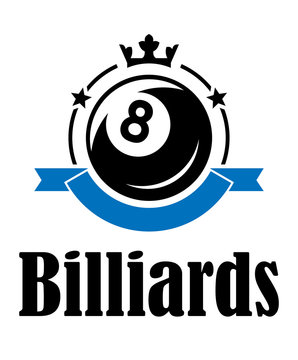 Billiards and pool emblem
