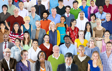 Obraz premium Large Multiethnic Group of People