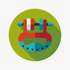 Baby toy flat icon with long shadow,eps10