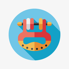 Baby toy flat icon with long shadow,eps10