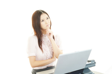 Naklejka premium 疲れたOL