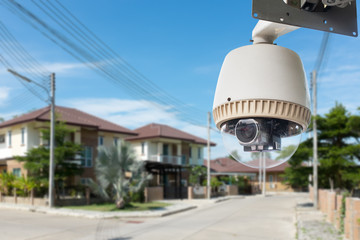 CCTV Camera with house in background