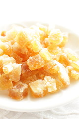 close up of dried fruit, Yuzu