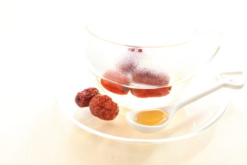 Chinese medical, jujuba and honey water
