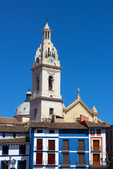 Obraz premium Bell Tower of the Collegiate Basilica of Santa Maria, Spain.