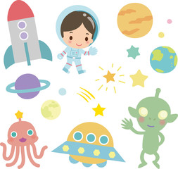 宇宙飛行士と宇宙人