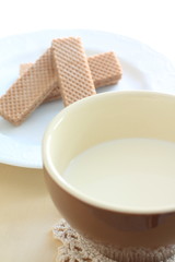  Milk and Chocolate waffle