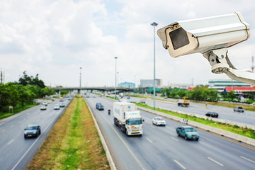 CCTV Camera or surveillance Operating on traffic road