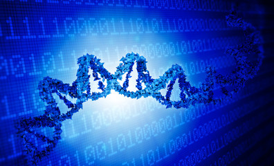 DNA genetics data concept