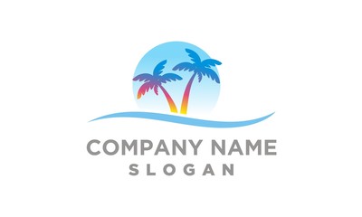 Palm Sunset Logo