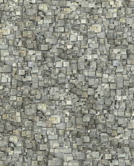 3d fragmented gray timber tile grunge pattern backdrop