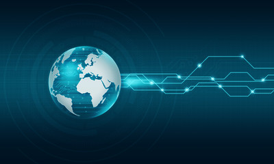 World technology internet connection background