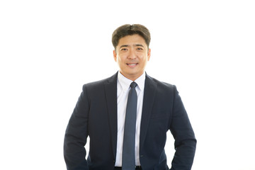 笑顔のビジネスマン