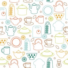 Seamless kitchen background