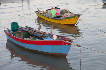 Naklejka premium Boat on the beach