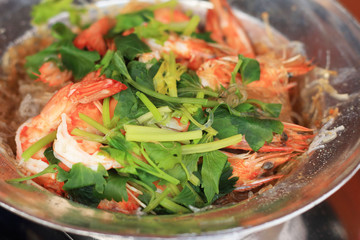 Shrimp with vermicelli - chinese food